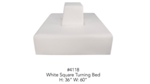 Lounge - White Square Turning Bed rental Miami-Ft. Lauderdale, FL