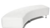 Lounge - White Serpentine Ottoman rental in Miami-Ft. Lauderdale, FL