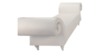 Lounge - White Swirl Backless Bench rental in Miami-Ft. Lauderdale, FL