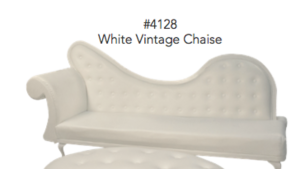 Lounge - White Vintage Chaise rental Miami-Ft. Lauderdale, FL