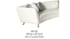 Lounge - White Left Arm Curved Sofa rental in Miami-Ft. Lauderdale, FL