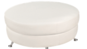 Lounge - White 60" Round Ottoman rental Miami-Ft. Lauderdale, FL