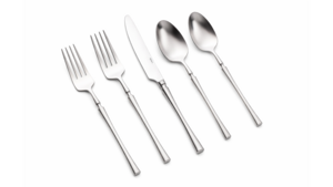 Irene Silver Dinner Fork 18/10 (Pack of 10) rental New York, NY