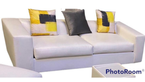 Lounge - White Low Back Modern Sofa rental Miami-Ft. Lauderdale, FL