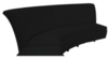 Lounge - Black Curved High Back Sofa rental in Miami-Ft. Lauderdale, FL