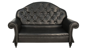 Lounge - Black Baroque Loveseat rental in Miami-Ft. Lauderdale, FL