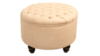 Camelot - 36" Round Ottoman (Linen) rental in Miami-Ft. Lauderdale, FL