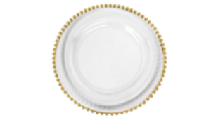 Charger - Gold Beaded Glass (Bolitas) rental Miami-Ft. Lauderdale, FL