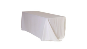 Polyester Linen 90x156-White rental Miami-Ft. Lauderdale, FL