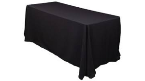 Polyester Linen 90x132-Black rental Miami-Ft. Lauderdale, FL