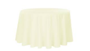 Polyester Linen 132"- Ivory rental Miami-Ft. Lauderdale, FL