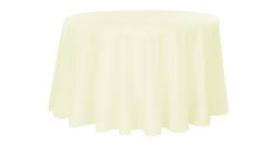 Polyester Linen 90"- Ivory rental Miami-Ft. Lauderdale, FL