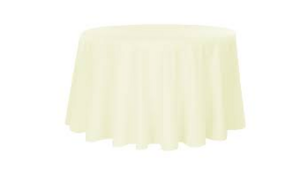 Polyester Linen 96"- Ivory rental Miami-Ft. Lauderdale, FL