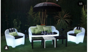 Led Outdoor Furniture set rental Miami-Ft. Lauderdale, FL