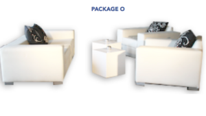 Lounge - Package O (1 Low Back Modern Sofa, 2 C... rental Miami-Ft. Lauderdale, FL