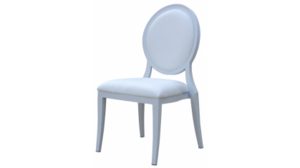 Aluminiun Stacking Medallion Chair - White rental Miami-Ft. Lauderdale, FL