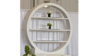 "O" Round Bar Back 3 Glass Shelfs - White rental in Miami-Ft. Lauderdale, FL