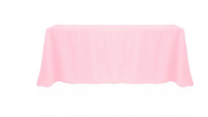 Polyester Linen 90x156 - Lt.Pink rental Miami-Ft. Lauderdale, FL