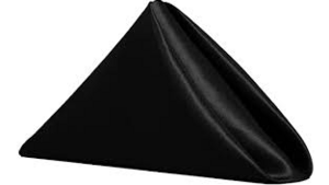 Satin Napkins - Black rental Miami-Ft. Lauderdale, FL