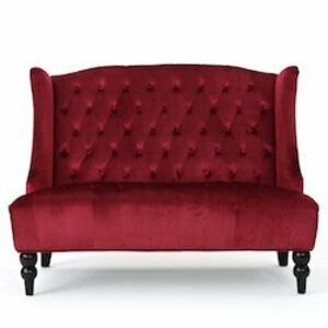 Wine Velvet Settee rental San Antonio, TX