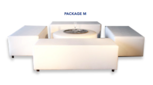 Lounge - Package M (4 Rectangular Ottomans, 1 R... rental Miami-Ft. Lauderdale, FL