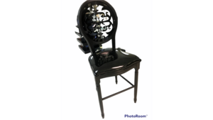 Stool - Louis Pop Black Lasercut rental Miami-Ft. Lauderdale, FL