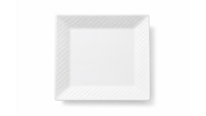 Basketweave White Square Dinner Plate 8" (Pack ... rental New York, NY