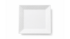 Basketweave White Square Dinner Plate 8" (Pack ... rental in New York, NY