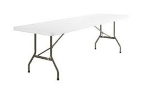 Rectangular Table (Plastic) - 8'x30" rental Miami-Ft. Lauderdale, FL