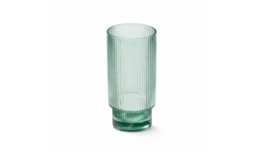Malibu Ribbed Highball 13.5 oz. - Green rental New York, NY