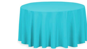 Polyester Linen Round 132” Turquoise rental Miami-Ft. Lauderdale, FL
