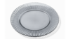 Ribbed Glass Charger Smoked 13" rental in New York, NY