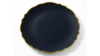 Glass Charger Black Cedar with Gold Rim 13" rental in New York, NY