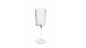 Malibu Ribbed Wine Glass 11 oz. - Clear rental New York, NY