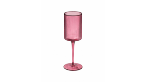 Malibu Ribbed Wine Glass 11 oz. - Plum rental New York, NY