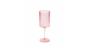 Malibu Ribbed Wine Glass 11 oz. - Blush rental New York, NY