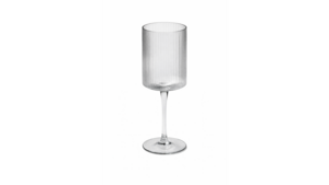 Malibu Ribbed Wine Glass 17 oz. - Smoke rental New York, NY