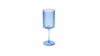 Malibu Ribbed Wine Glass 11 oz. - Blue rental in New York, NY