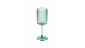 Malibu Ribbed Wine Glass 17 oz. - Green rental New York, NY