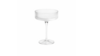 Malibu Ribbed Coupe Champagne 10 oz. - Clear rental in New York, NY