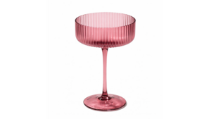 Malibu Ribbed Coupe Champagne 10 oz. - Plum rental New York, NY
