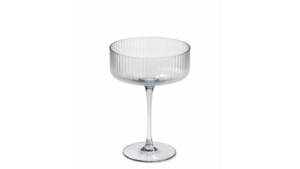 Malibu Ribbed Coupe Champagne 10 oz. - Smoke rental New York, NY