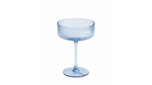 Malibu Ribbed Coupe Champagne 10 oz. - Blue rental New York, NY