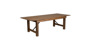 Antique Rustic Solid Pine Farm Table 8' rental New York, NY
