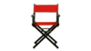 Black Directors Chair Regular - Red Back & Seat... rental in New York, NY