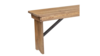 Antique Natural Pine Folding Farm Bench with 3 ... rental in New York, NY