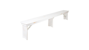 Antique White Pine Folding Farm Bench with 3 Le... rental New York, NY