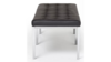 Black Leather Tufted Bench 60" rental in New York, NY