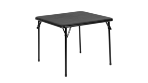 24" Square Children's Folding Table Black rental New York, NY