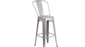 Bistro Stool - Silver rental Miami-Ft. Lauderdale, FL